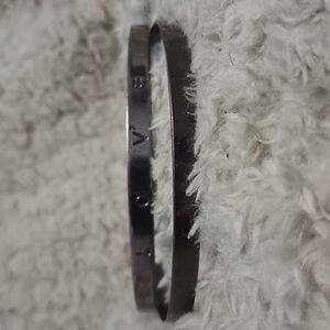 Grey metal bracelets